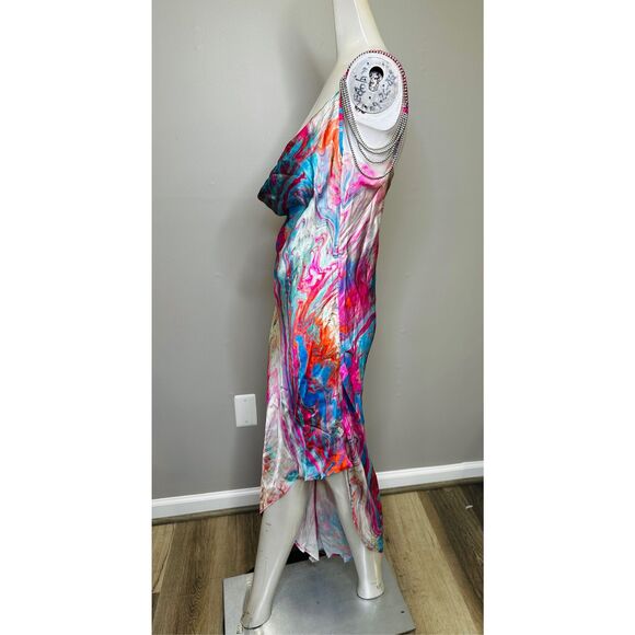 NWT My Beachy Side Cotton Candy Side Slit Dress Size Large $385 - Picture 7 of 11